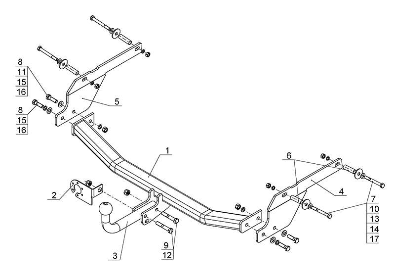 Фаркоп на Opel Astra H O101-A