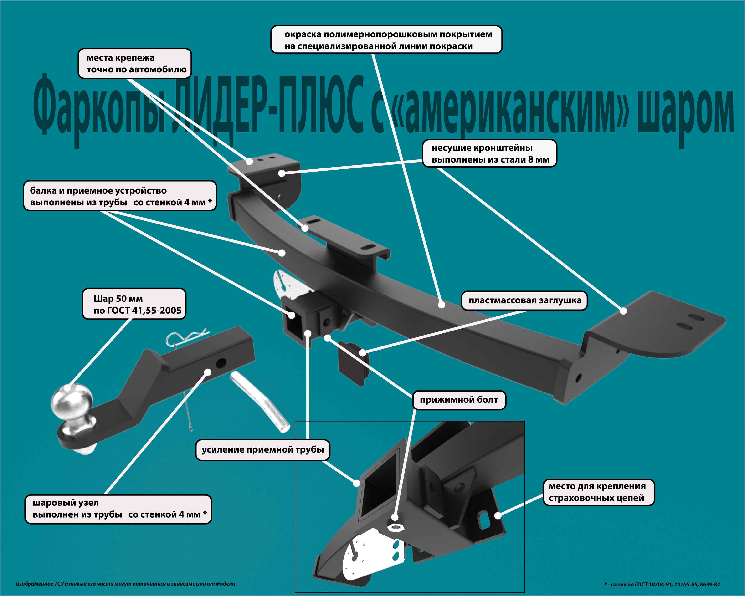 Купить Фаркоп Leader C108-E для Эксид TXL, кроссовер (2021-) в Архангельске